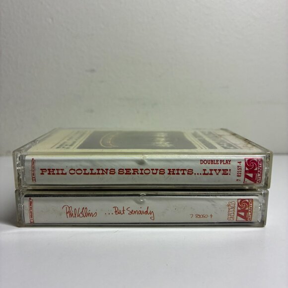 PHIL COLLINS But Seriously &  Serious Hits Live! Cassette Tapes 90's vintage - Picture 2 of 6